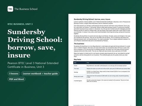 Cover: Sundersby Driving School