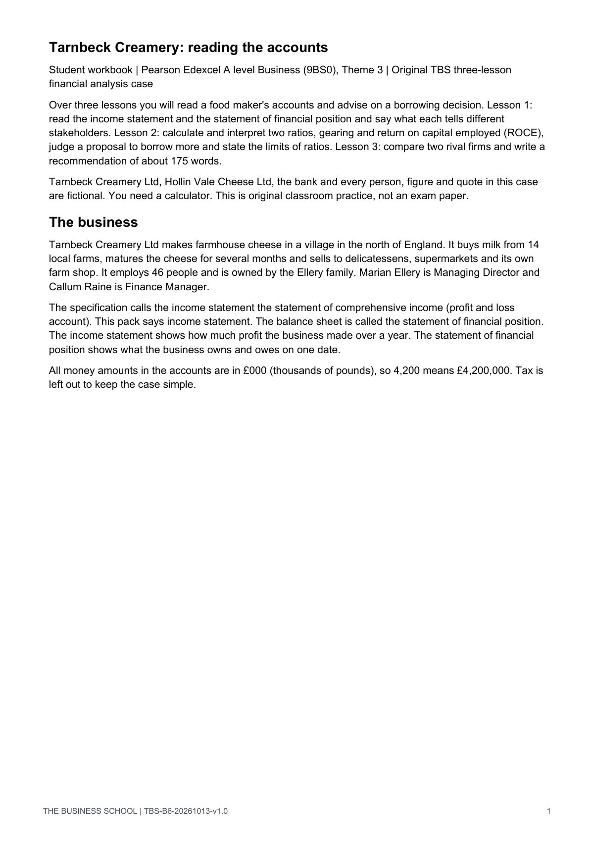 Page 1: the case opening