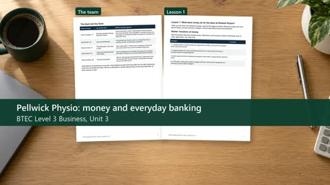 Pages from Pellwick Physio: money and everyday banking