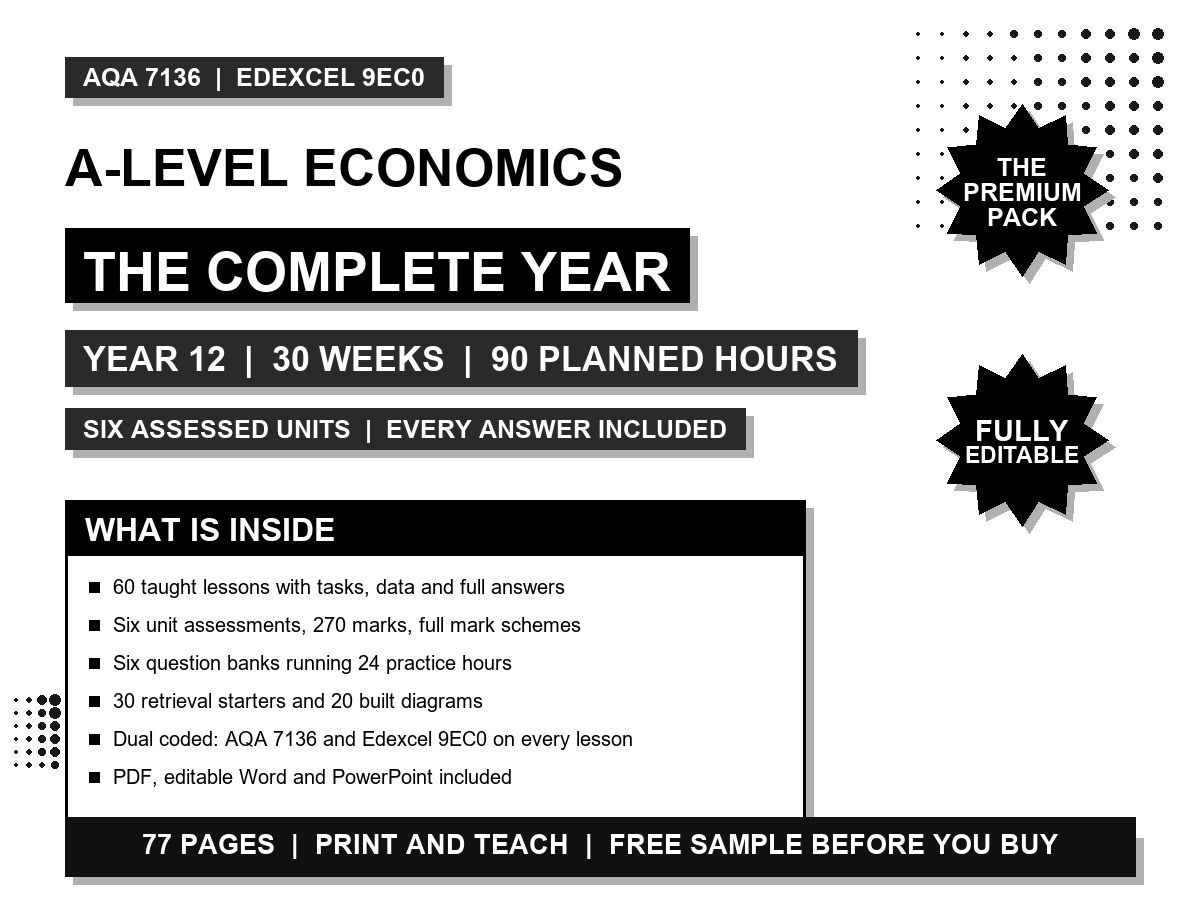 A-Level Economics: The Complete Year cover