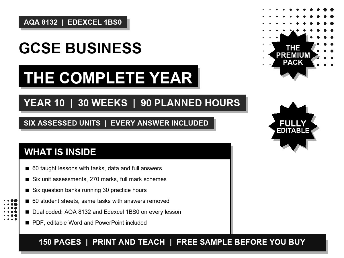 GCSE Business: The Complete Year cover